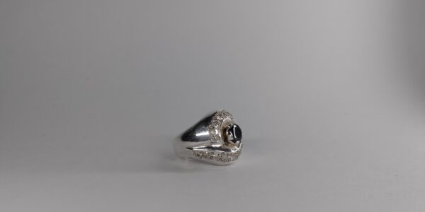 Zircon Stone Ring in Silver/Chandi - Image 2