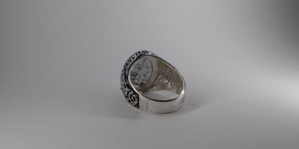 Moh-E-Najaf Stone Ring in Silver/Chandi - Image 2